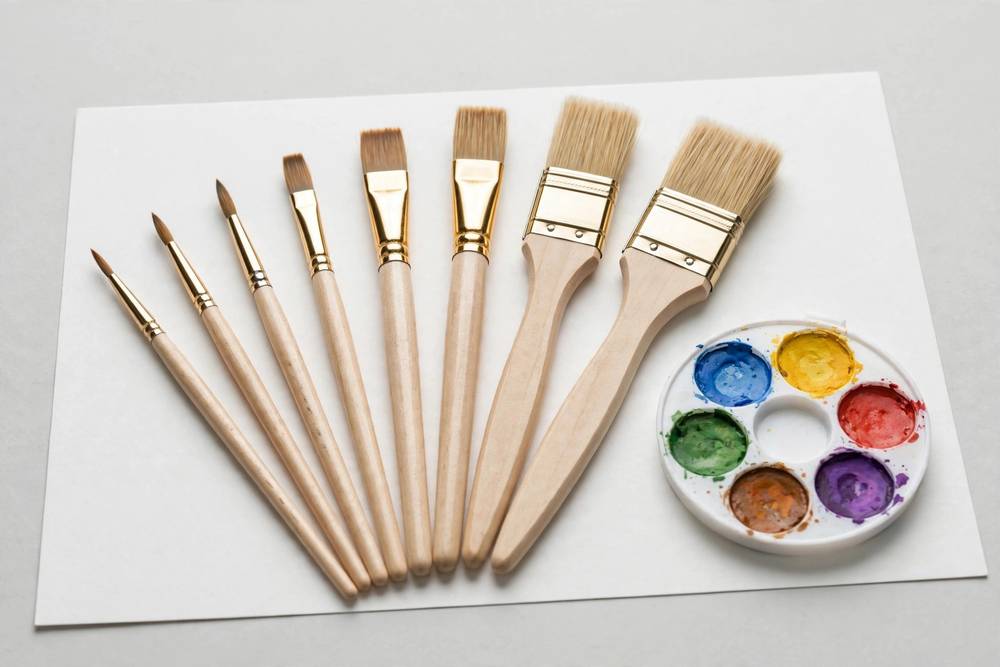 Professional paint brushes — illustrative photo