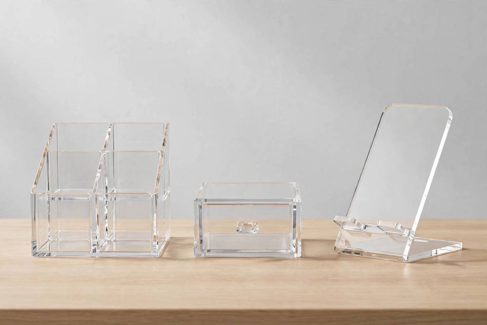 Acrylic desk organizers — illustrative photo